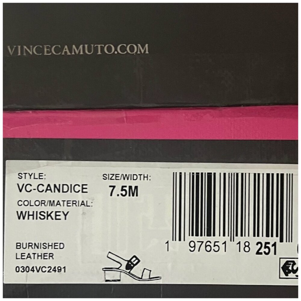 Vince Camuto • Candace Sandals • Women’s 7.5M • Whiskey • NWT • With Box - Picture 11 of 11